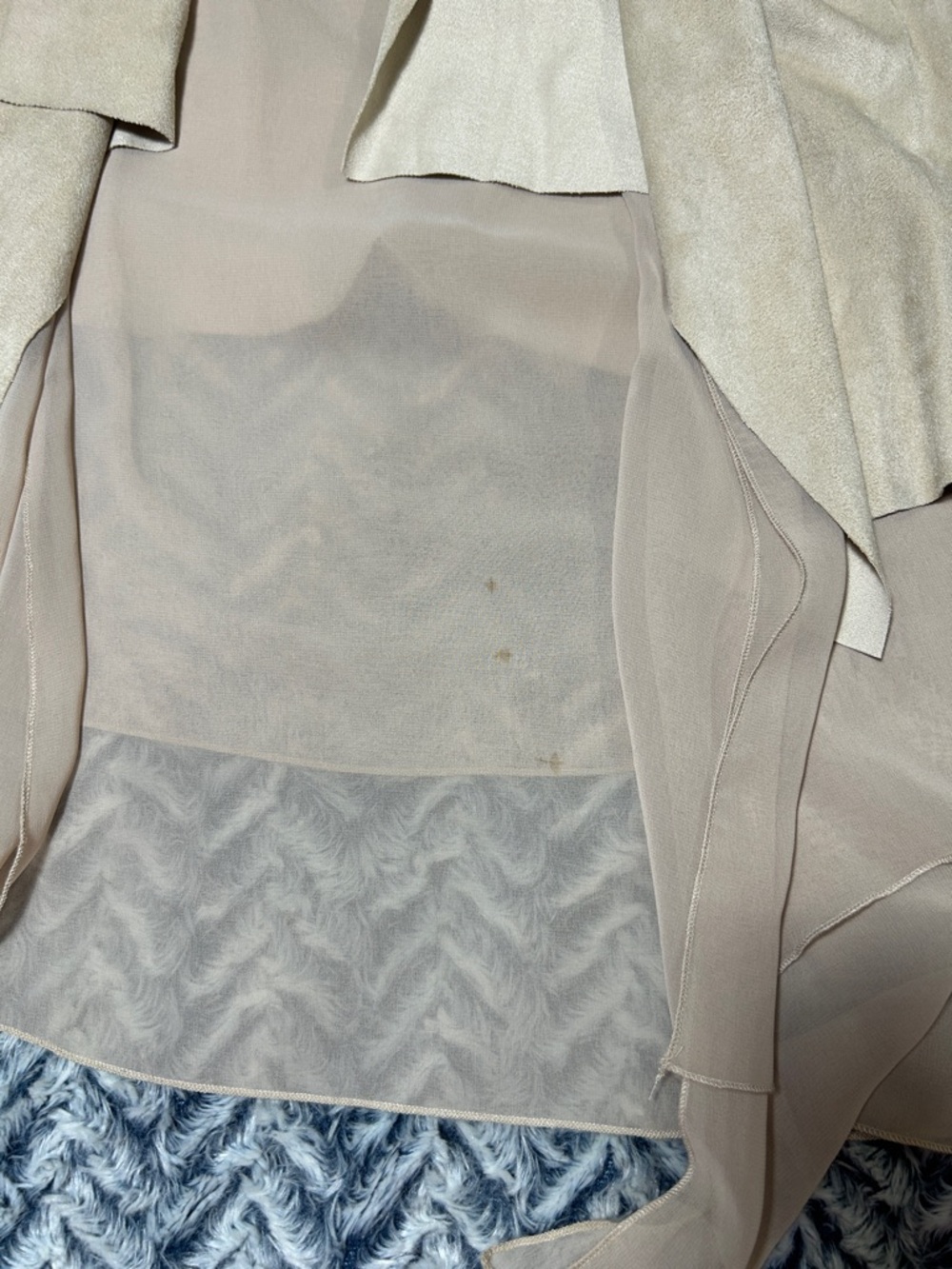 Vakko for I -N-C (International Concepts) Suede Vest in Nude Color - Picture 5 of 6